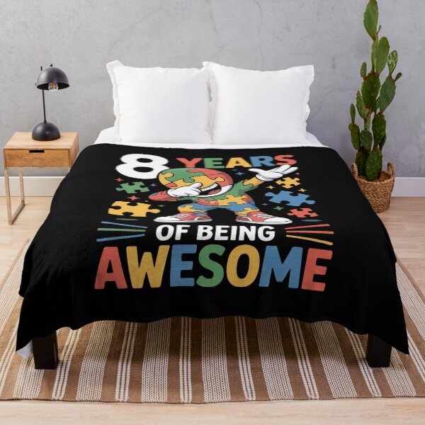 Item preview, 8 Year Old Birthday Autistic Boy Girl Autism Awareness designed and sold by Moxizz.