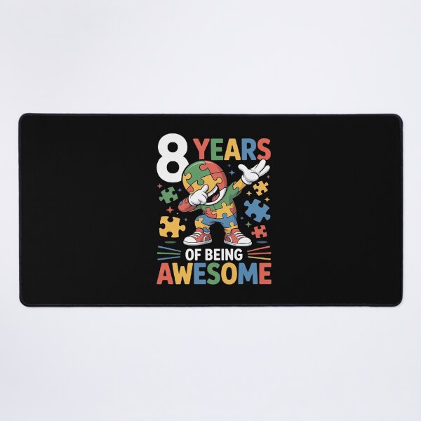 Item preview, 8 Year Old Birthday Autistic Boy Girl Autism Awareness designed and sold by Moxizz.