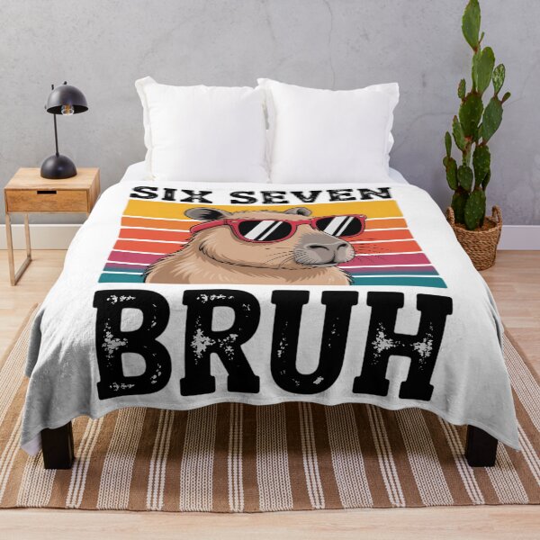 Item preview, Six Seven Bruh 67 Meme Funny Capybara designed and sold by AsteriskDatBArt.