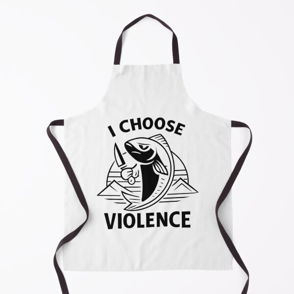 Item preview, I Choose Violence Bold Black Sardine designed and sold by ZuToMi.
