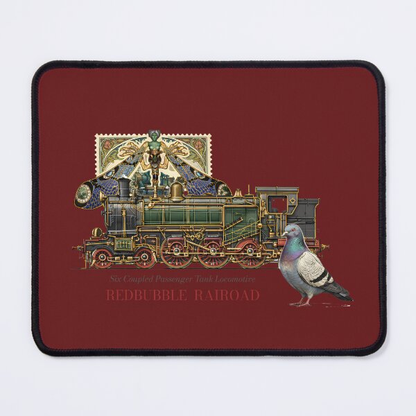 Item preview, REDBUBBLE RAILROAD - Tank Locomotive designed and sold by GalluzziART.