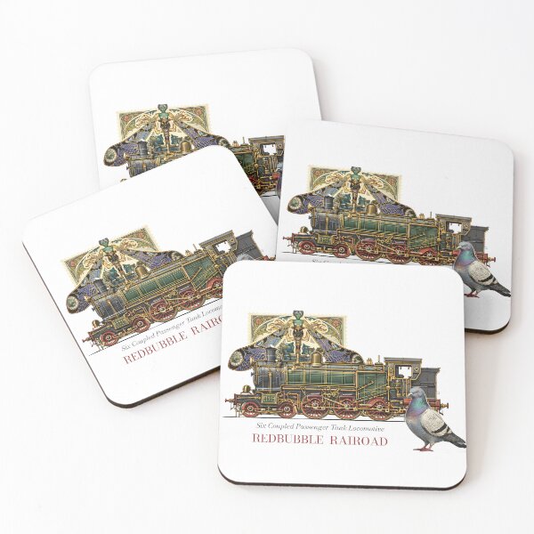 Item preview, REDBUBBLE RAILROAD - Tank Locomotive designed and sold by GalluzziART.