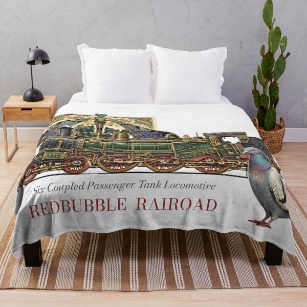 Item preview, REDBUBBLE RAILROAD - Tank Locomotive designed and sold by GalluzziART.