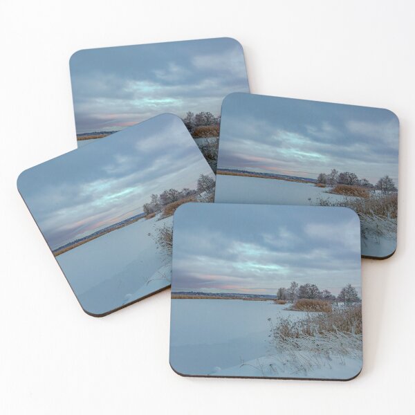 Item preview, Winter Landscape Over Frozen Lake designed and sold by Veikko  Suikkanen.