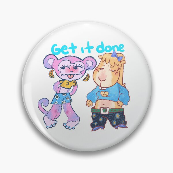 Item preview, Get it done, Hamster and monkey sticker designed and sold by Qupidsbawrr's Shop!.