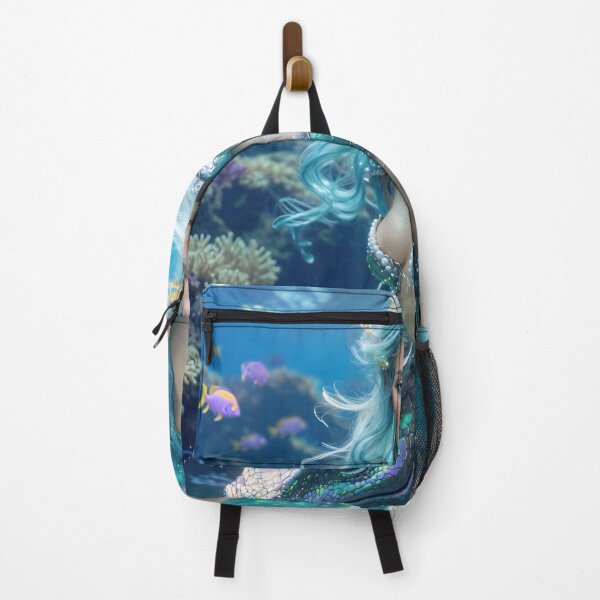 Item preview, Abyss Siren – Water Elemental Warrior Queen Riding Iridescent Sea Dragon | Fantasy Mermaid Goddess AI Art designed and sold by SunsetAngelsAI.