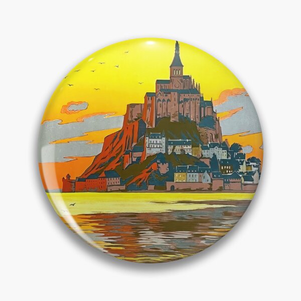 Item preview, Vintage French Travel Poster | Mont Saint-Michel Art Nouveau | Constant Duval Print | Chemins de Fer de l'État designed and sold by artofuniverse.