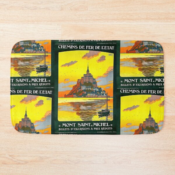 Item preview, Vintage French Travel Poster | Mont Saint-Michel Art Nouveau | Constant Duval Print | Chemins de Fer de l'État designed and sold by artofuniverse.