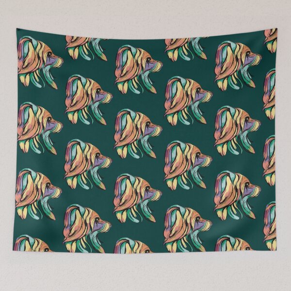 Item preview, A Beautiful Colorful Dog designed and sold by unikusa.