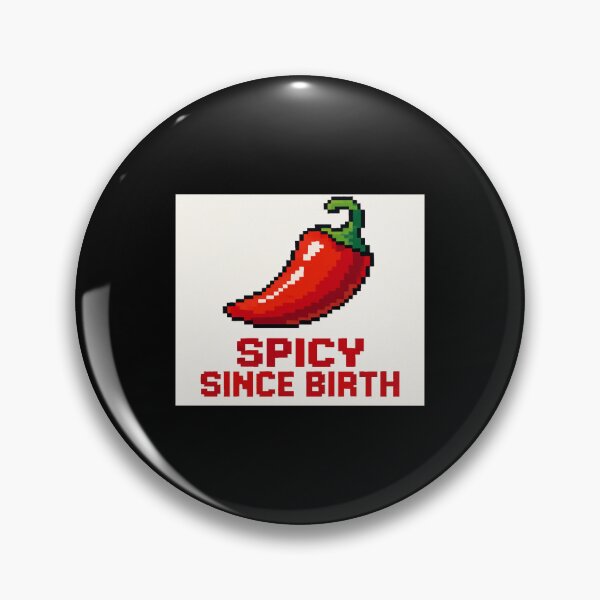 Item preview, Spicy Since Birth – Funny Pixel Chili Pepper Shirt for Bold Personalities and Retro Gaming Fans designed and sold by Bright Nest Studio.