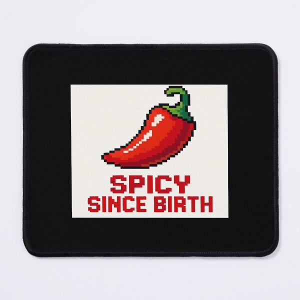 Item preview, Spicy Since Birth – Funny Pixel Chili Pepper Shirt for Bold Personalities and Retro Gaming Fans designed and sold by Bright Nest Studio.