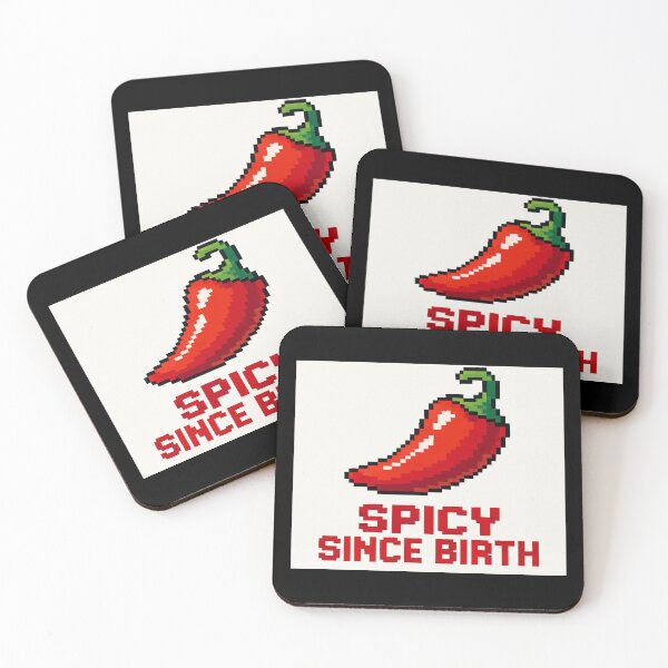 Item preview, Spicy Since Birth – Funny Pixel Chili Pepper Shirt for Bold Personalities and Retro Gaming Fans designed and sold by Bright Nest Studio.