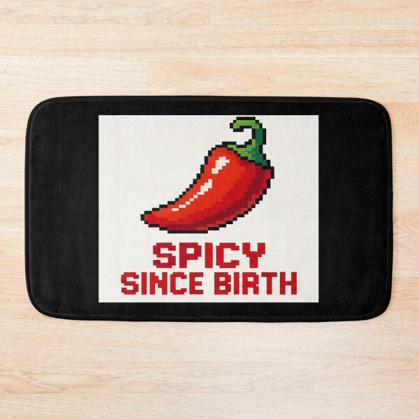 Item preview, Spicy Since Birth – Funny Pixel Chili Pepper Shirt for Bold Personalities and Retro Gaming Fans designed and sold by Bright Nest Studio.