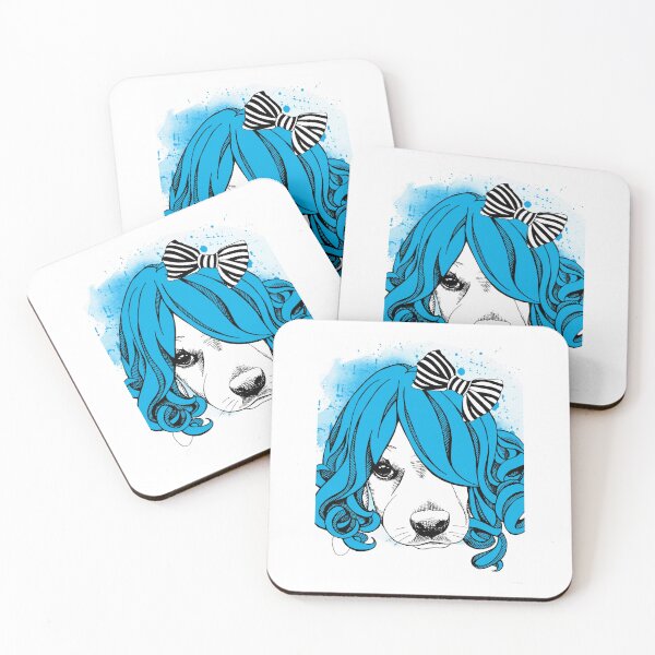 Item preview, Blue Haired Dog Graphic  designed and sold by unikusa.