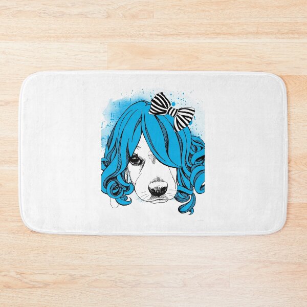 Item preview, Blue Haired Dog Graphic  designed and sold by unikusa.