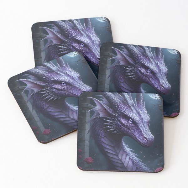 Item preview, Violet Moon Dragon: Protection designed and sold by Noctyra Designs.