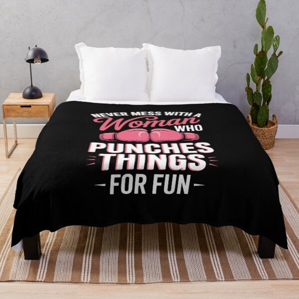 Item preview, Never mess with a Woman who punches Things for fun designed and sold by IdunayaStore.