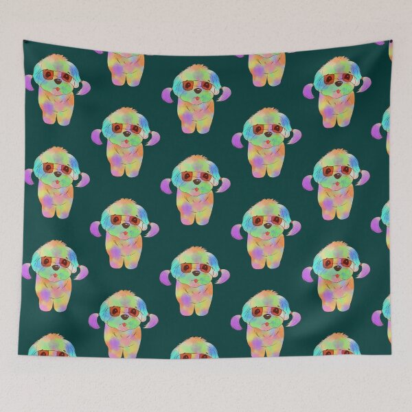 Item preview, Cute rainbow dog designed and sold by unikusa.