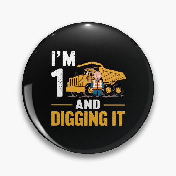 Item preview, 1st Birthday Boy , I'm 1 And Digging It Truck designed and sold by DigitaldeligArt.