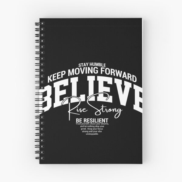 Item preview, Believe Rise Strong – Motivational Quote Typography | Be Resilient, Keep Moving Forward designed and sold by MajaaMachi.