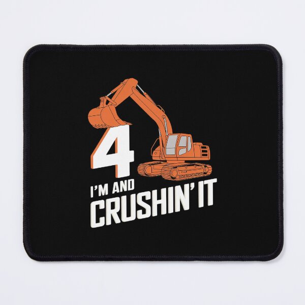 Item preview, 4 year old vehicles construction excavator Birthday 4th designed and sold by DigitaldeligArt.