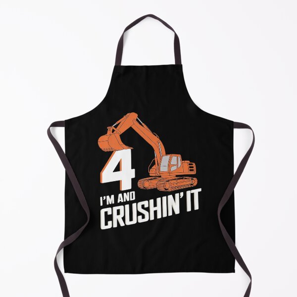 Item preview, 4 year old vehicles construction excavator Birthday 4th  designed and sold by DigitaldeligArt.