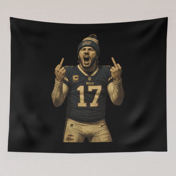 Item preview, Josh Allen Flipping The Bird Vintage HD Classic designed and sold by Baby-Care.