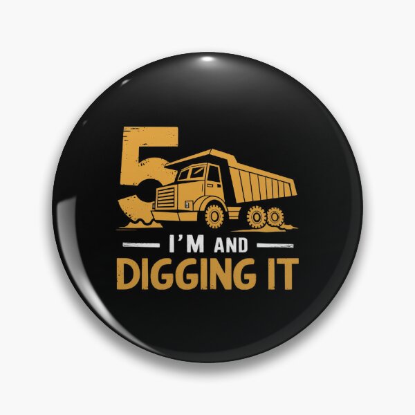 Item preview, 5th Birthday Boy , I'm 5 And Digging It Truck designed and sold by MarkLeedsArt.