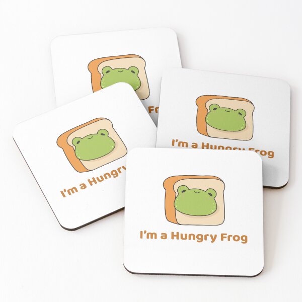 Item preview, I’m a Hungry Frog – Cute Cartoon Frog for Stickers, Tees, and Posters designed and sold by AkithSelling.