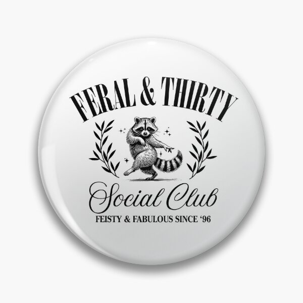 Item preview, Feral and Thirty Social Club Since 1996 designed and sold by JeffGrinble.