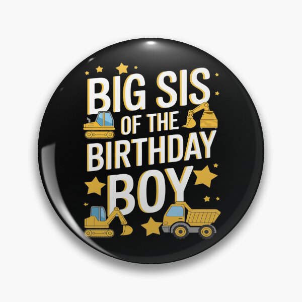 Item preview, Big Sis of the Birthday Boy Construction Worker Bday Party  designed and sold by DigitaldeligArt.