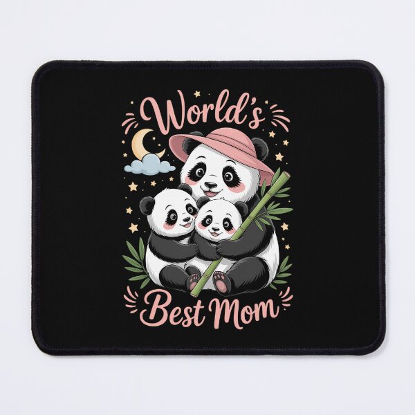 Item preview, Mother Panda Bear & 2 Cubs, Mother's Day, World's Best Mom designed and sold by IdunayaStore.