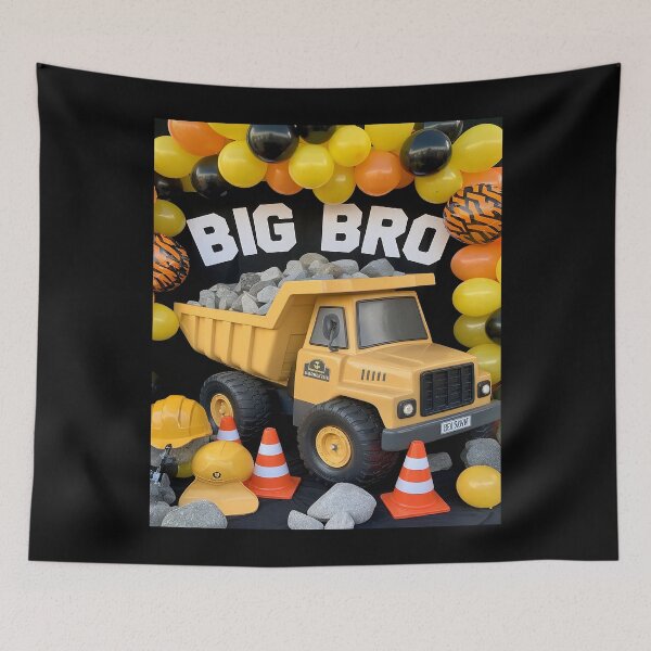 Item preview, Big Brother Birthday Crew Matching Construction B-day Boy designed and sold by MarkLeedsArt.