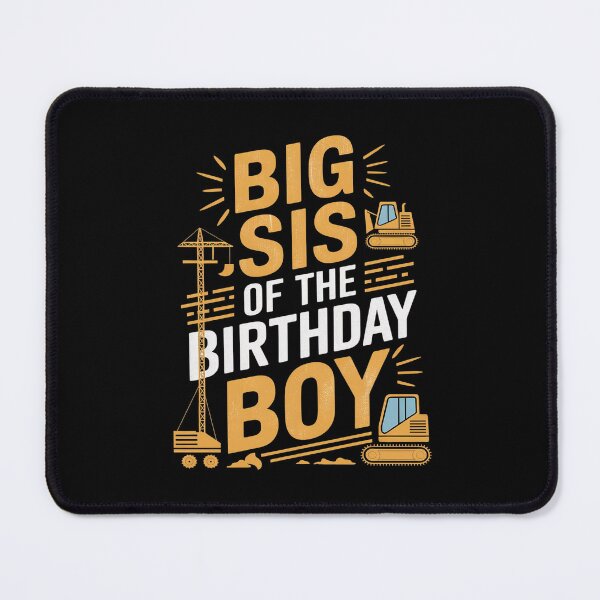 Item preview, Big Sis Of The Birthday Boy Construction Worker Birthday designed and sold by DigitaldeligArt.