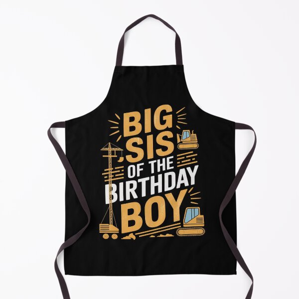 Item preview, Big Sis Of The Birthday Boy Construction Worker Birthday designed and sold by DigitaldeligArt.