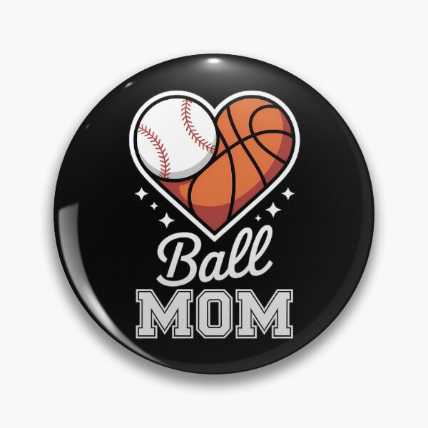 Item preview, Ball Mom Baseball Football Basketball Heart Mothers Day designed and sold by IdunayaStore.