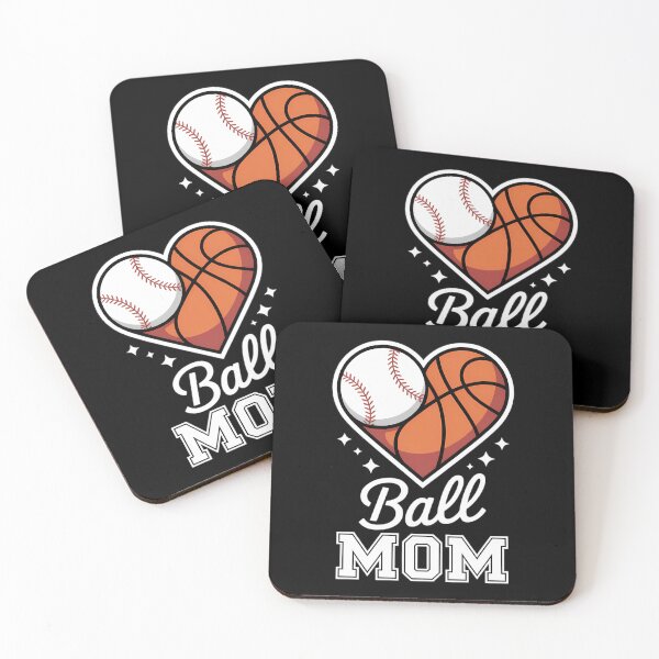 Item preview, Ball Mom Baseball Football Basketball Heart Mothers Day designed and sold by IdunayaStore.