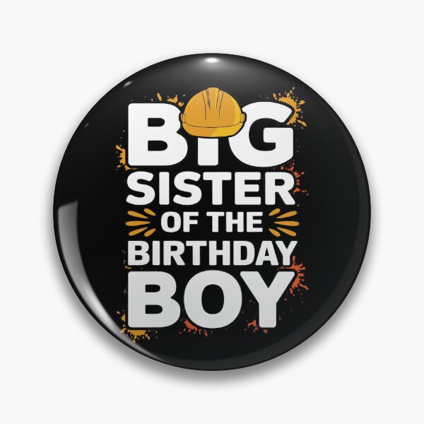 Item preview, Big Sister of the Birthday Boy Construction Birthday Party designed and sold by DigitaldeligArt.