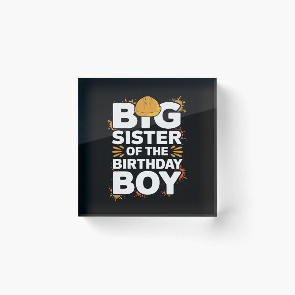 Item preview, Big Sister of the Birthday Boy Construction Birthday Party  designed and sold by DigitaldeligArt.