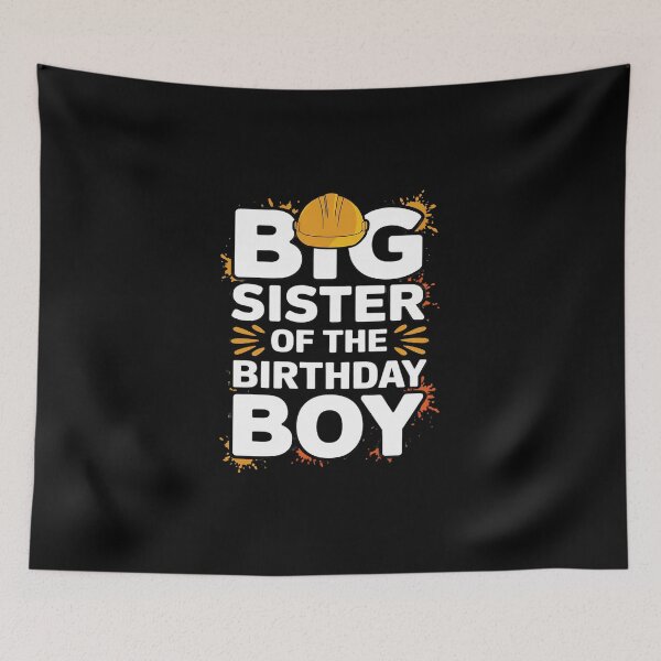 Item preview, Big Sister of the Birthday Boy Construction Birthday Party  designed and sold by DigitaldeligArt.