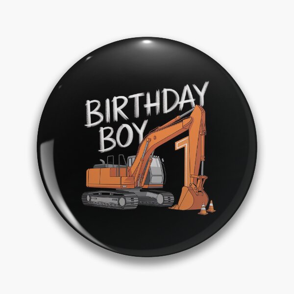 Item preview, Birthday Boy 1 Construction 1st Birthday Excavator Birthday designed and sold by DigitaldeligArt.