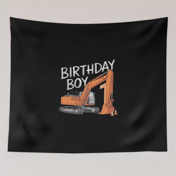 Item preview, Birthday Boy 1 Construction 1st Birthday Excavator Birthday  designed and sold by DigitaldeligArt.