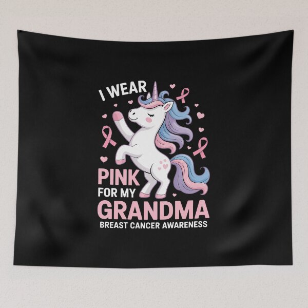 Item preview, Breast Cancer Awareness Wear Pink Grandma Kids Baby Toddler designed and sold by IdunayaStore.