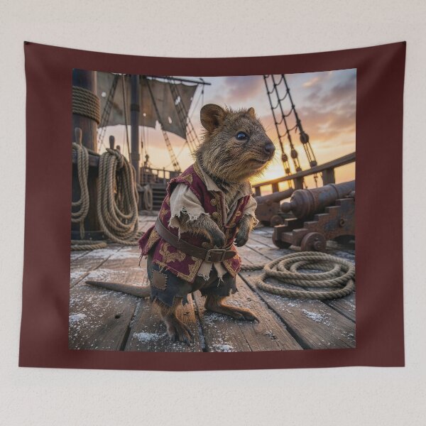 Item preview, Quokka Pirate Might Be a Lily-Livered Landlubber designed and sold by Tridentulus.