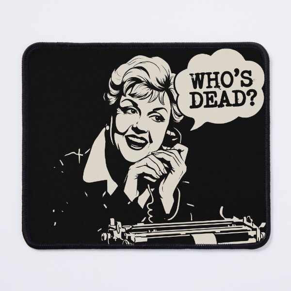 Item preview, Jessica Fletcher Murder She Wrote - Whos Dead Typewriter Art BLACK designed and sold by Coldink.