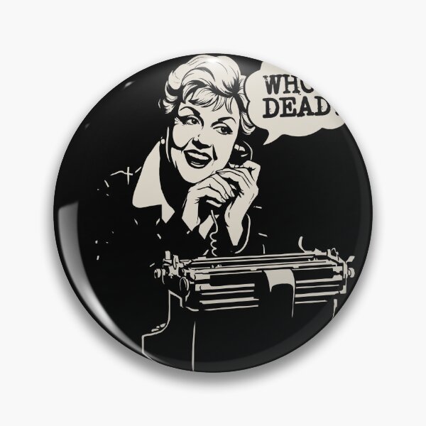 Item preview, Jessica Fletcher Murder She Wrote - Whos Dead Typewriter Art BLACK designed and sold by Coldink.