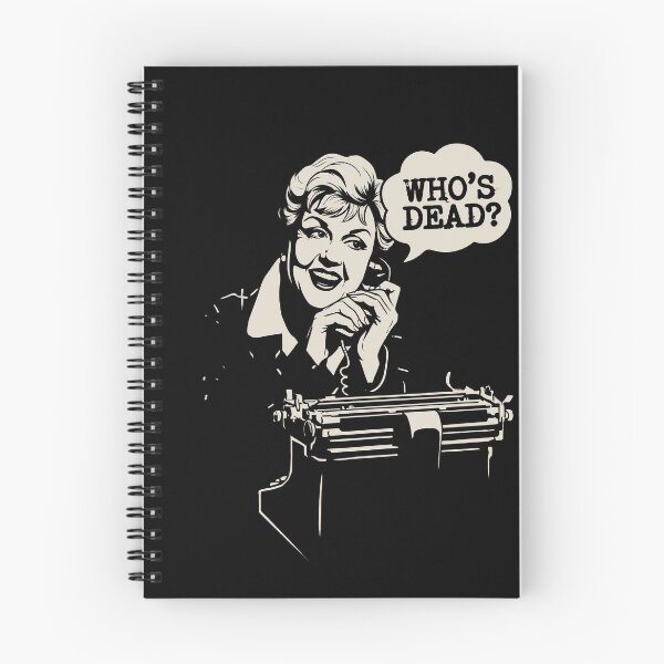 Item preview, Jessica Fletcher Murder She Wrote - Whos Dead Typewriter Art BLACK designed and sold by Coldink.