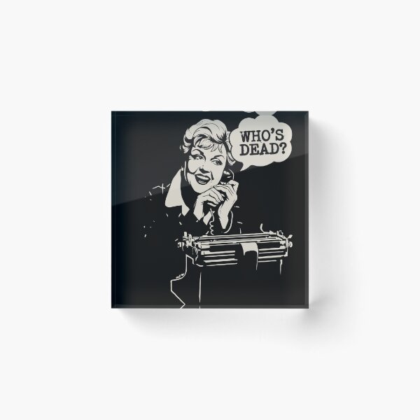 Item preview, Jessica Fletcher Murder She Wrote - Whos Dead Typewriter Art BLACK designed and sold by Coldink.