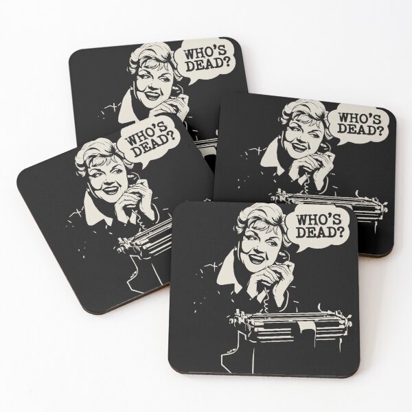 Item preview, Jessica Fletcher Murder She Wrote - Whos Dead Typewriter Art BLACK designed and sold by Coldink.