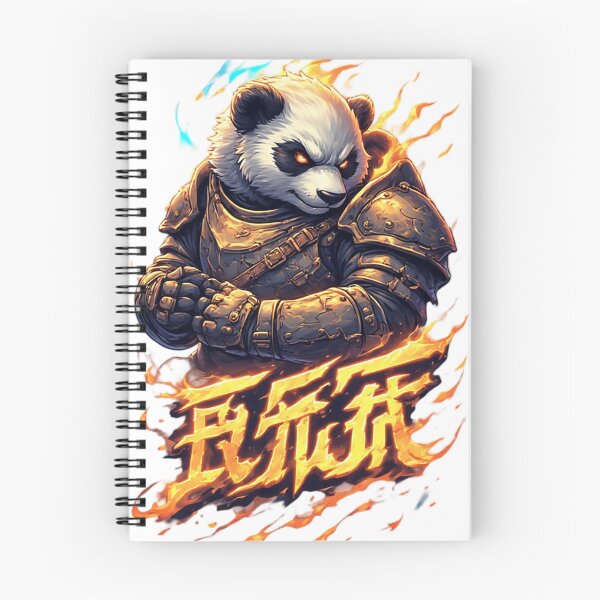 Item preview, Armored Battle Panda Amidst Blazing Flames designed and sold by newvisionart191.